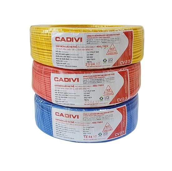 Cáp điện Cavidi lõi đơn 3.5mm