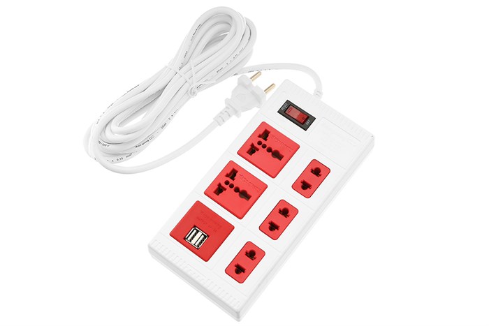 Ổ cắm điện Điện Quang 5 lỗ 2 USB