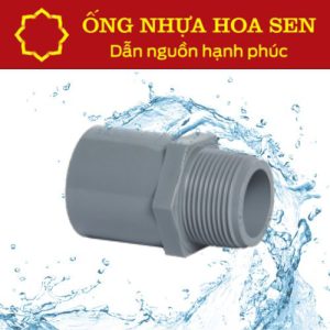 Nối ren ngoài PVC Hoa Sen