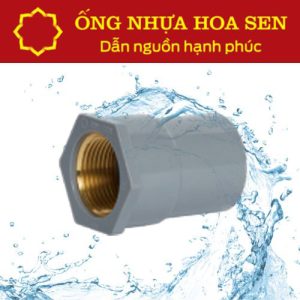 Nối ren trong thau PVC Hoa Sen