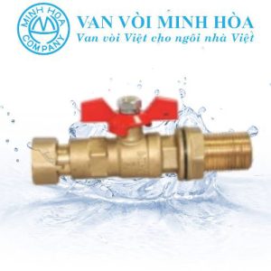 Van bi đồng hồ tay bướm hợp kim khớp nối đồng Miha PN16