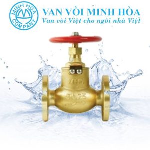 Van cầu đồng mặt bích 1 chiều 5K