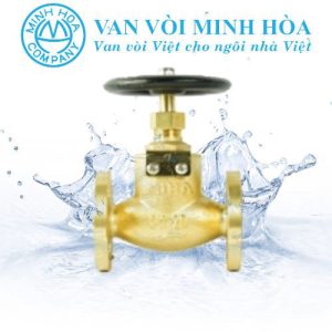 Van cầu đồng mặt bích 2 chiều Miha 5K