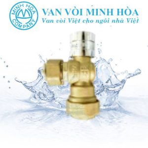 Van góc đồng liên hợp co 1 chiều tay khóa từ Miha PN16