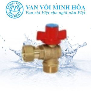 Van góc không van 1 chiều tay khóa Miha PN16