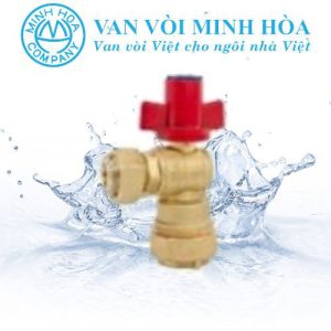 Van góc liên hợp có vặn 1 chiều tay khóa Miha PN16