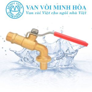Vòi vườn đồng Miha tay inox PN16